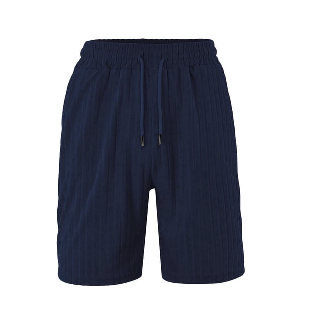 Pantalones Elásticos de la Cintura de los Hombres de Color Sólido Moda Casual con Bolsillos Encaje de la Cintura Pantalones Cortos, Pantalones Cómodos para Diarios