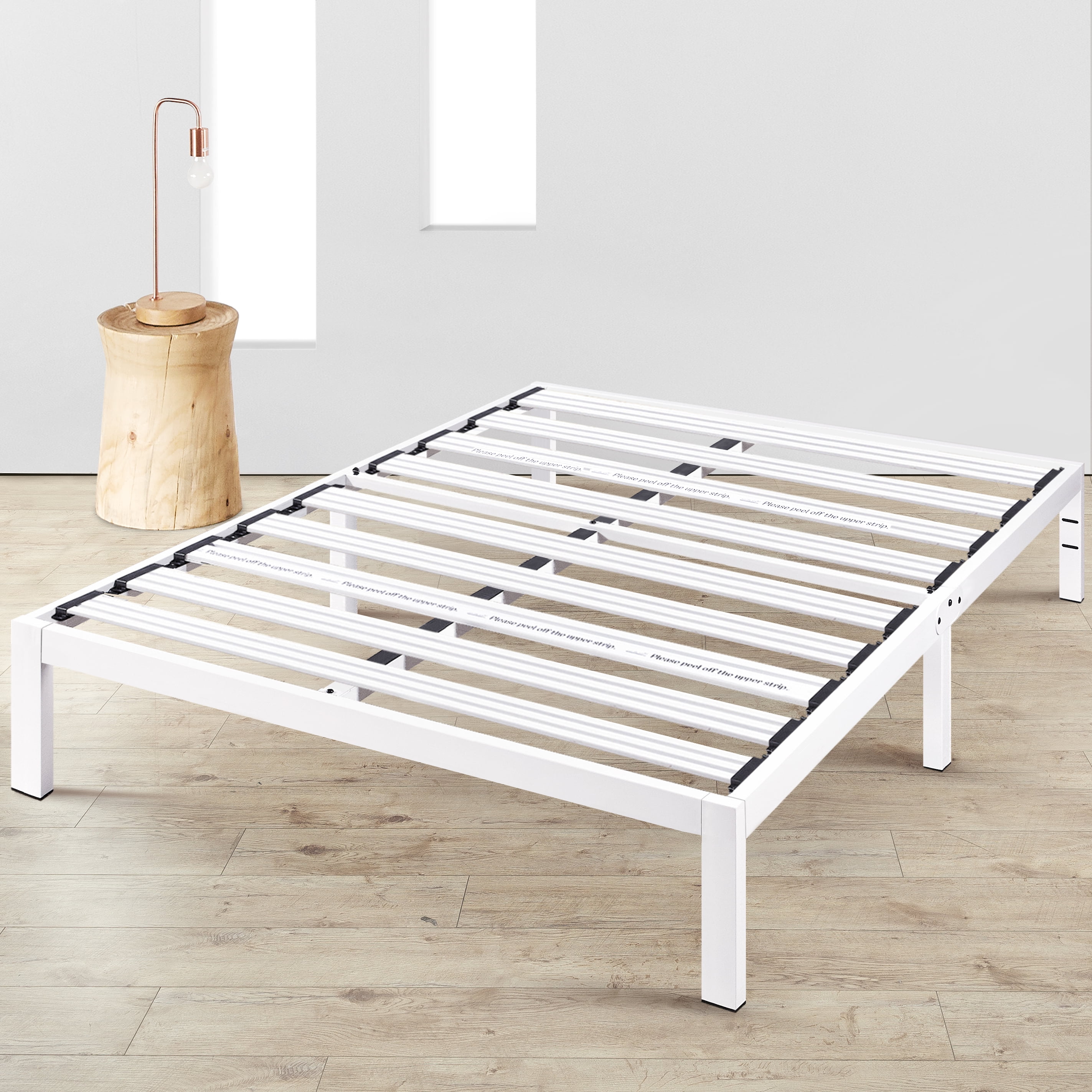 Mellow Rocky Base E Metal Platform Bed with Patented Wide Steel Slats