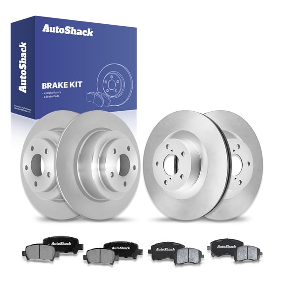 AutoShack Front & Rear Brake Rotors & Ceramic Pads for Subaru, Outback 2001-2002 Legacy 2000-2002, AWD H4 2.5L H6 3.0L