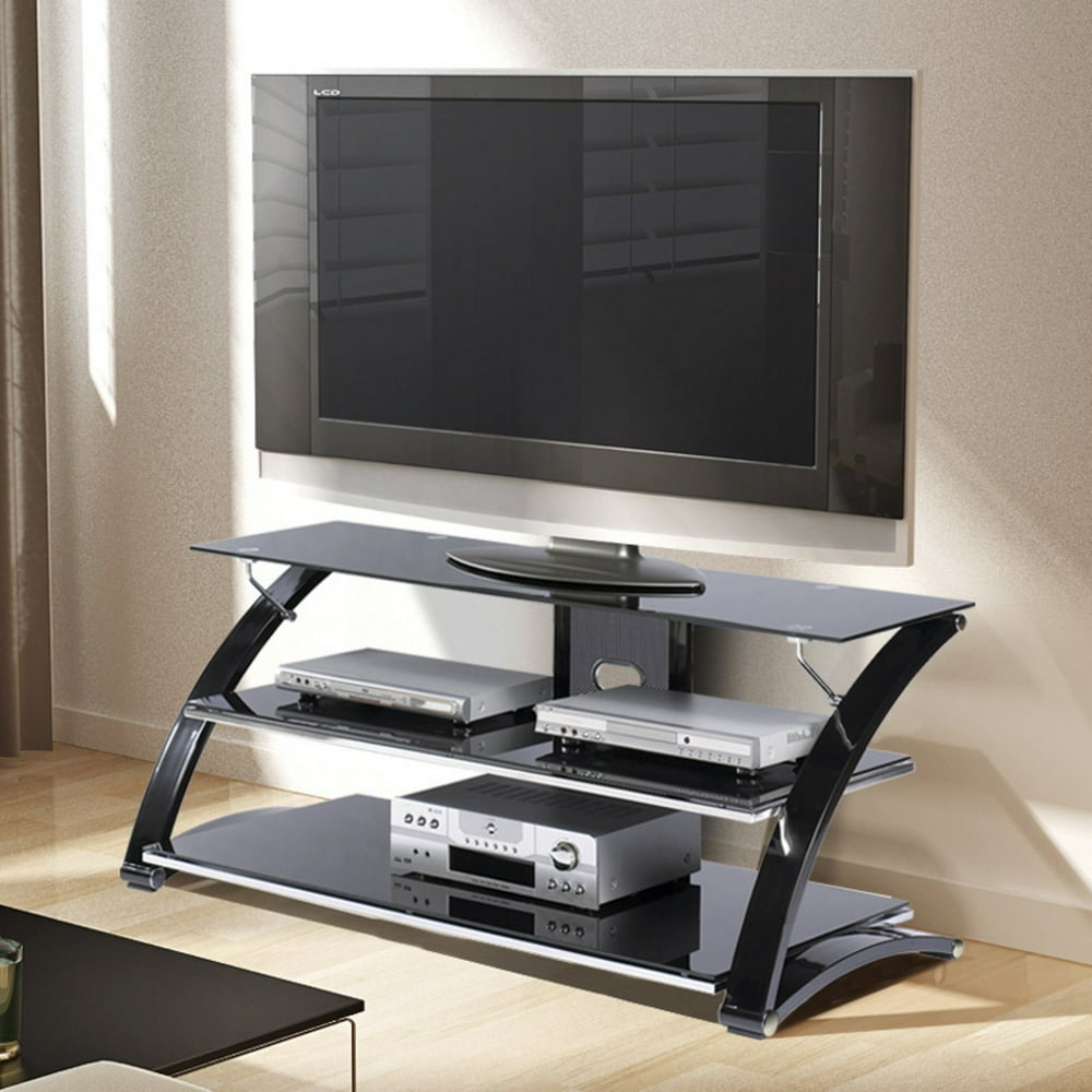 ZLine Vitoria TV Stand with Optional Mounting Kit Black Walmart