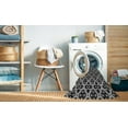 thumbnail image 2 of Ahgly Company Machine Washable Indoor Rectangle Transitional Charcoal Black Area Rugs, 3' x 5', 2 of 7