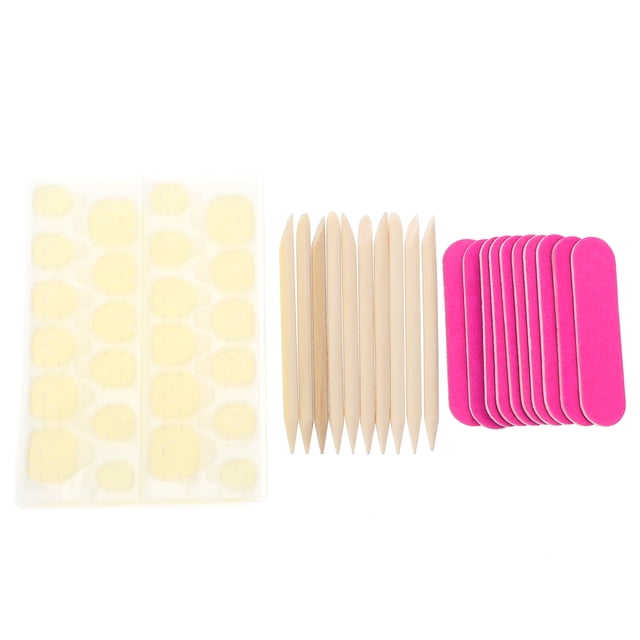 Miangastore 40Pcs Nail Sample Sticks Manicure Art Tools Wood for Nail Removal Assorted Color