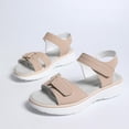 thumbnail image 7 of BRGZLK Sandals with Arch Support For Woman Casual Summer Versatile Breathable Solid Color Wide Width Open Toe Ankle Strap Comfortable Slip On Beach Walking Shoes, 7 of 7