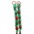 thumbnail image 2 of Peluca Navideña con Trenzas, Lazos y Lazos, Coleta Alta, Multicolor, de Poliéster, Accesorios para El Cabello Trenzado | Diademas Navideñas para Niños, Fiestas de Navidad y Año Nuevo, Regalos para Ju, 2 of 6