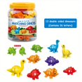 thumbnail image 4 of Dinosaure Double Face Assorti Contient 26 Lettres & 10 Chiffres & 10 Graphiques Fins, 4 of 5