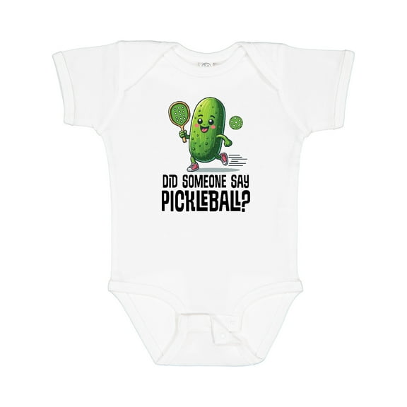 Inktastic Funny Pickleball Player Quote Boys or Girls Baby Bodysuit