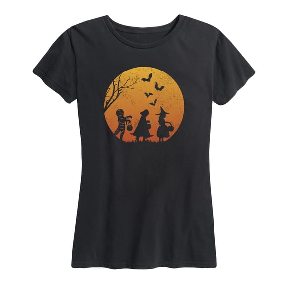 Instant Message - Trick Or Treat Scene Short Sleeve Graphic T-Shirt
