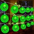 thumbnail image 3 of Cadena de luces para decoración navideña del día de Halloween 2024, divertidas bolas verdes, luces para decoración navideña DIY, luces para árbol de Navidad 669, 3 of 5