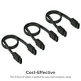 thumbnail image 4 of SABRENT SATA III (6 Gbit/s) Straight Data Cable with Locking Latch for HDD/SSD/CD and DVD Drives (3 Pack - 20-Inch) in Black (CB-SFK3), 4 of 7