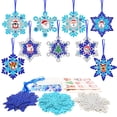 thumbnail image 1 of Kit de manualidades con forma de copos de nieve Fennoral para niños, decoración navideña DIY, 1 of 6