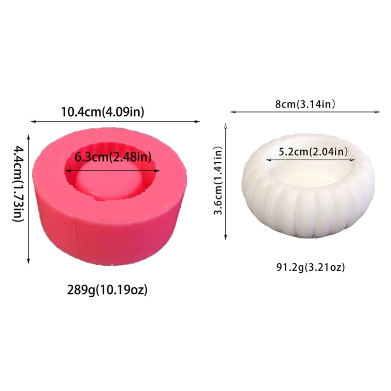 Candle Holder Mold Durable Silicone Molds 3D Candle Base Moulds Handcrafted Candlestick Making Mould Jewelry Making Tool