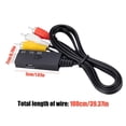 thumbnail image 2 of Cable adaptador HDMI compatible a RCA AV Cable convertidor de 1 m para cámara DVD TV LCD, 2 of 9