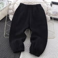thumbnail image 2 of Ixbnca Boys Cotton Sweatpants Comfy Solid Color Jogger Pants with Pockets Elastic High Waist Workout Outfits, 2 of 5