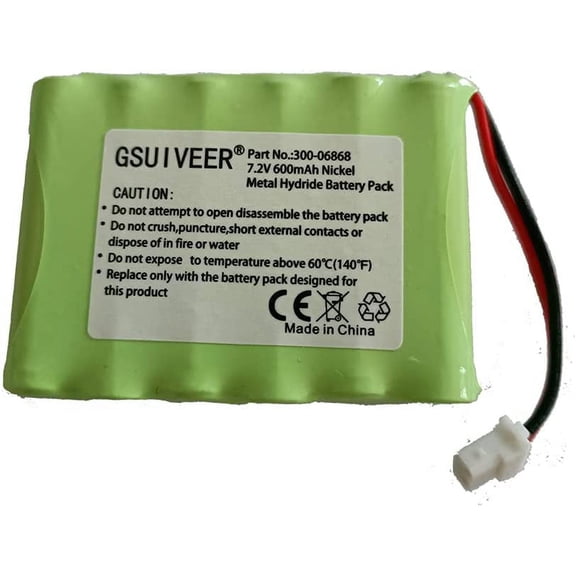 300-06868 7.2V 600mAh Battery Compatible with 8DLLKP500 8DLTSSCBASE1 8DLWLTP100 WLTP100 LKP500 Lyric Smart Peripheral Wireless Keypad TouchPad ADT