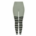 thumbnail image 3 of Frostluinai Women's Halloween Striped Leggings High Waist Stretch Yoga Workout Leggings Slim Fit Cosplay Party Skinny Leggings, 3 of 10