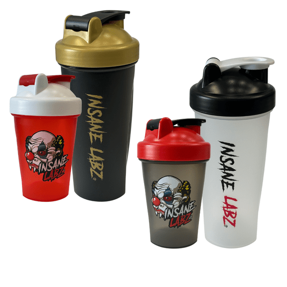 Insane Labz shaker bottles 24oz and 14oz-4 bottles-2 of each