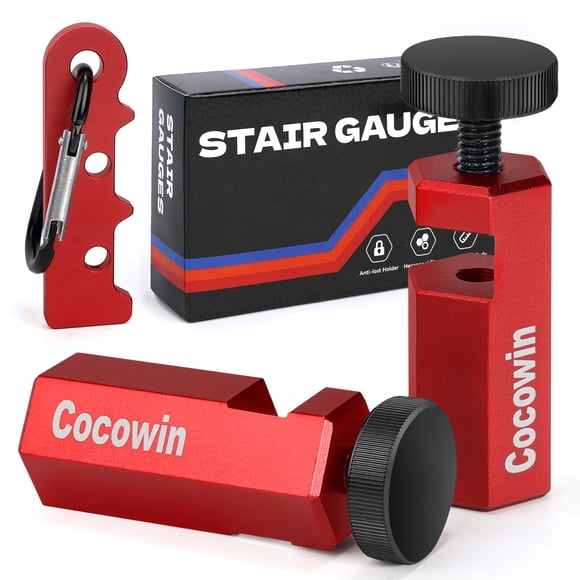 Manómetros de escalera Cocowin rojos altos para enmarcar cuadrados