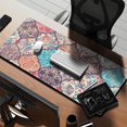 thumbnail image 2 of Long Mouse Pads for Desk,Multicolor Ethnic Geometric Pattern Desk Mats on Top Of Desks, Desk Mouse Pad Extra Large with 3mm Non-Slip Base and Stitched Edge for Gaming,Office,Work,Home 35.4"x15.7", 2 of 6