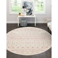 thumbnail image 2 of Rugs.com Moroccan Trellis Collection Rug – 10 Ft Round Ivory And Pink Medium Rug Perfect For Kitchens, Dining Rooms, 2 of 9
