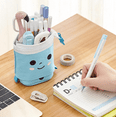 thumbnail image 5 of Cute Pen Pencil Telescopic Holder Pop Up Stationery Case, Stand-up Retractable Transformer Bag Standing Organizer, Christmas Holiday New Year Valentine's Day Gift Cosmetics Pouch Makeup Office Bag, 5 of 5