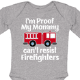 thumbnail image 4 of Inktastic Firefighter Daddy Baby Fireman Boys or Girls Long Sleeve Baby Bodysuit, 4 of 5
