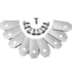 thumbnail image 2 of Juego de cuchillas para cortacésped de 30 Uds., cuchillas afiladas para cortacésped de 0,7 MM para cortacésped Gardena JShteea  El nuevo, 2 of 9