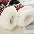 thumbnail image 3 of LAMIRO 1 Pair Mens Slipper Socks: Fuzzy Socks Cozy Warm House Socks Indoor Thermal Socks, Non Slip Plush Fleece Socks Size 9-12, 3 of 7