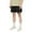 Black, variant on OSOLU Solid Color Mens Comfortable Casual Loose Drawstring Knee Length Tracksuit Shorts Daily Relaxed Fit Breathable Workout Training Joggers Bottoms