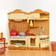 thumbnail image 4 of Mini casa de muñecas, juego de gabinete de cocina, juego de juguetes para la familia del bebé, juego de casa de muñecas de plástico, 4 of 5