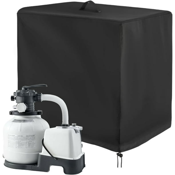 Funda Impermeable para Sistema de Filtro de Arena Genérico Oxfords Tarpaulin, Funda Protectora para Bomba de Piscina para Exteriores, Resistente Al Agua y Al Polvo.
