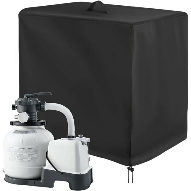 Amzcrzy Outils de Maison, Générischs Système de Filtre à Sable Imperméable Couverture en Bâche Oxfords Pompe de Piscine Extérieure Couverture Protectrice Résistante Imperméable Dusts Système de Filtre à Sable de Piscine Anti-Poussière