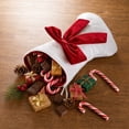 thumbnail image 4 of Tuvgenk Christmas Stockings White Stockings Quilted Velvet with Red Bow 18.11 inch Large Elegant Hanging Sock for Family Fireplace Xmas Tree Decor, 4 of 9