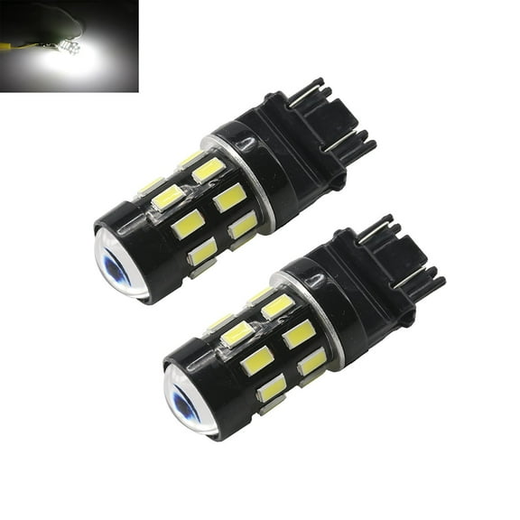 3157 White High Power 5630 Chip 24-SMD Turn Signal/Brake/Tail/Reverse/Parking Light Bulbs (3157, White)