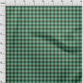 thumbnail image 4 of oneOone Silk Tabby Dark Olive Green Fabric Check Sewing Material Print Fabric By The Yard 42 Inch Wide, 4 of 4