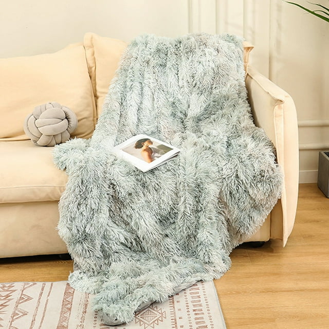Manta de franela de terciopelo suave, acogedora y ligera, ideal para sofá, cálida y para todas las estaciones, plegable y portátil, 100 % poliéster, ideal para dormitorio.