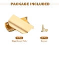 thumbnail image 7 of Uxcell 10 Pack Cabinet Handles, Finger Edge Pull Cabinet Handles 2.5 inch (64mm) Hole Center, Gold, 7 of 7