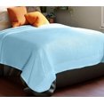 thumbnail image 1 of Pure 100% Organic Cotton Thermal Soft Lightweight Adult Cellular Blanket (Blue,, 1 of 9