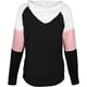 thumbnail image 5 of Sudaderas con capucha de bloque de color para mujer, sudadera de manga larga, jersey, túnica, tops con bolsillo para niñas y adolescentes Xemadio WRMH-135-1, 5 of 7