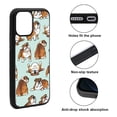 thumbnail image 2 of WIRESTER Shockproof Soft Rubber Cover Case for Apple iPhone 12 Pro Max 6.7" 2020, English Bulldog Funny Playful Postures On Aero Blue Background, 2 of 5
