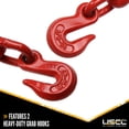 thumbnail image 2 of US Cargo Control Heavy Duty Ratchet Load Binder for 5/16" Grade 70 Chain (Working Load Limit: 5,400lb), 2 of 7