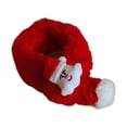 thumbnail image 1 of Bufanda navideña de Papá Noel para calentar el cuello con pompón , regalo para mascotas, calentador de cuello, disfraz para fiesta, disfraz para SG, 1 of 8