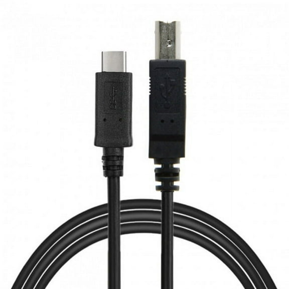 FVH USB-C USB 3.1 Type C Male to USB 2.0 B Type Male Data Cable for Cell Phone Mac Laptop