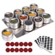 thumbnail image 2 of Tarro magnético para especias, juego de ollas de acero inoxidable para condimentos, botella para condimentos para el hogar 12 piezas, 2 of 9