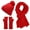 Red, variant on Bmisegm Women&Men Autumn Winter Warm Wool Hat Scarf Gloves Slouchy Three Pieces Winter Snow Knit Cap Screen Mittens Scarves Sets Winter Scarf for Women Grey One Size