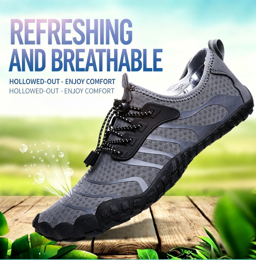 Barefoot Shoes for Women & Men Wide Toe Box Hiking Water Shoes Non-Slip Breathable Barefoot Swim Surf Shoes for Beach Pool Aqua Running & Walking Fast Drainage & Waterproof Design