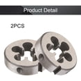 thumbnail image 4 of HUGFEGWE 1/2-20 Round Die, Machine Thread Right Hand Threading Die, Alloy Tool Steel 2pcs CJB91-23396, 4 of 7