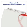 thumbnail image 4 of Print And Apply Index Maker Clear Label Plastic Dividers With Printable Label Strip, 8-Tab, 11 X 8.5, Translucent, 1 Set | Bundle of 5 Sets, 4 of 7