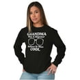 thumbnail image 4 of Funny Cool Hipster Grandma Joke Women Plus Size Long Sleeve Graphic Tee Brisco Brands 2X, 4 of 5