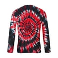 thumbnail image 5 of UVEASISHA Tie Dye Graphic Tees for Men Big and Tall Fashion Hipster T-Shirts Long Sleeve Crewneck Pullover Stretch Slim Fit Workout Shirt Black L, 5 of 6