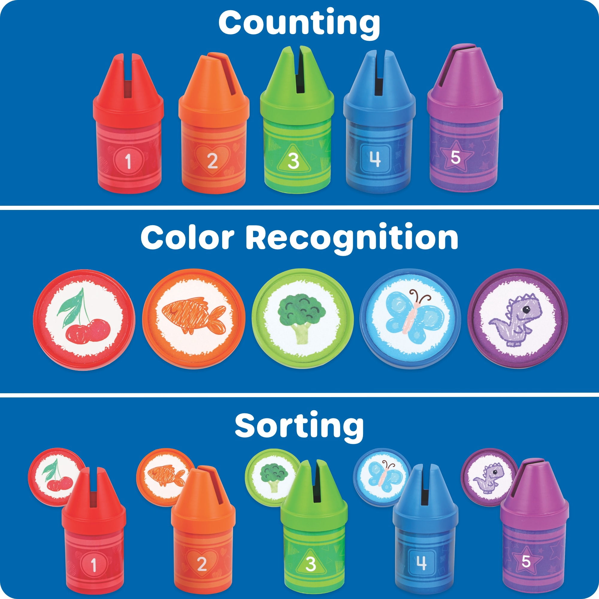 Learning Resources Counting Crayons - Counting Activities, Ages 18 Months +